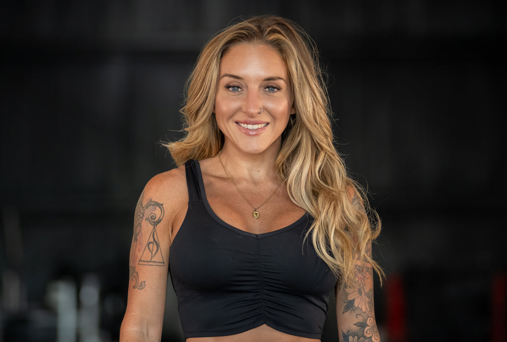 Ruched Active Bra Top